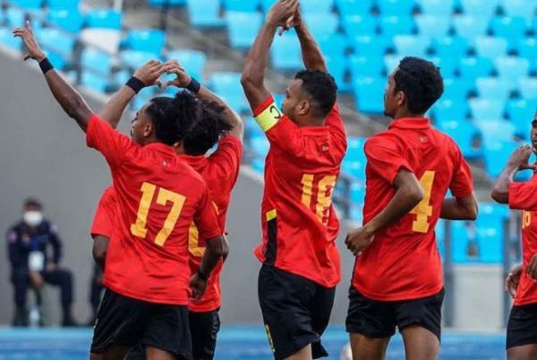 Timor Leste U-19 Timor Leste U-19 menang besar atas Kamboja pada laga terakhir Grup B Piala AFF U-19 2022. (Foto: Instagram/@futeboltimorleste)