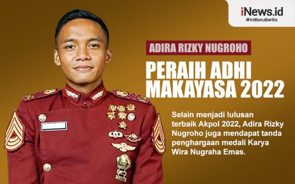 Infografis Profil Adira Rizky Nugroho, Lulusan Terbaik Akpol Peraih Adhi Makayasa 2022