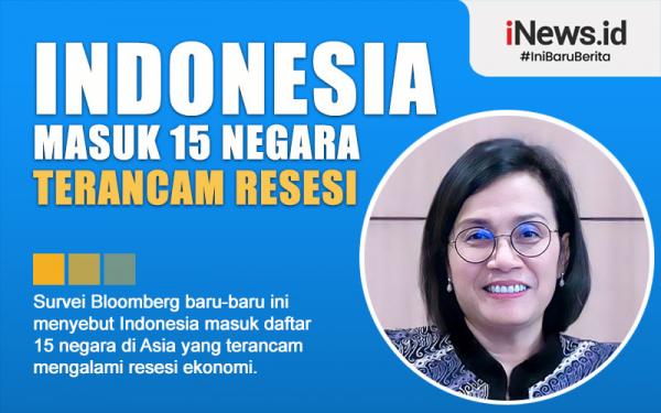 Infografis Indonesia Masuk 15 Negara Terancam Resesi
