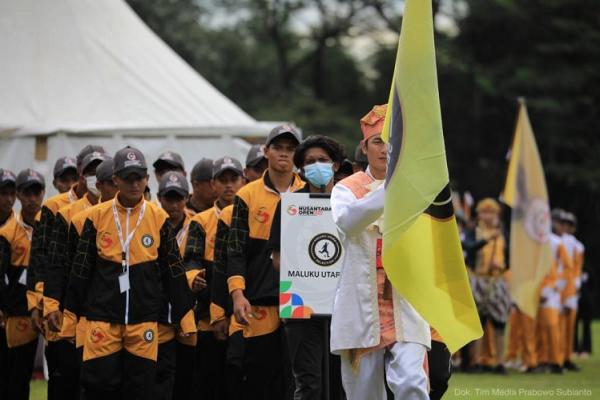 Tim Maluku Utara Selection tampak hadir dalam pembukaan Nusantara Open 2022. (Foto: Tim Media Prabowo Subianto)