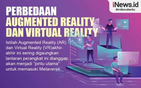 Infografis Perbedaan Augmented Reality (AR) dan Virtual Reality (VR), Ketahui untuk Memasuki Dunia Metaverse