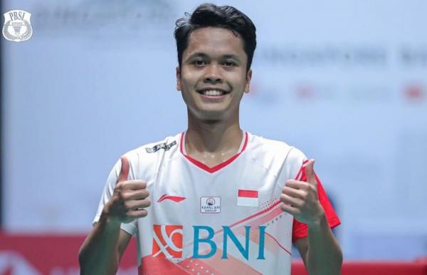 Anthony Ginting Anthony Ginting akhirnya meraih juara BWF World Tour lagi. Dia baru saja menjuarai Singapore Open 2022 seusai mengalahkan wakil Jepang, Kodai Naraoka di Singapore Indoor Stadium, Minggu (17/7/2022). (Foto: Instagram/@badminton.ina)