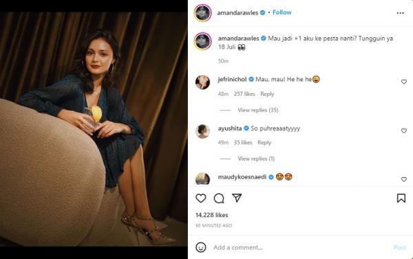 Postingan terbaru Amanda Rawles. (Foto: tangkapan layar/Instagram @amandarawles)