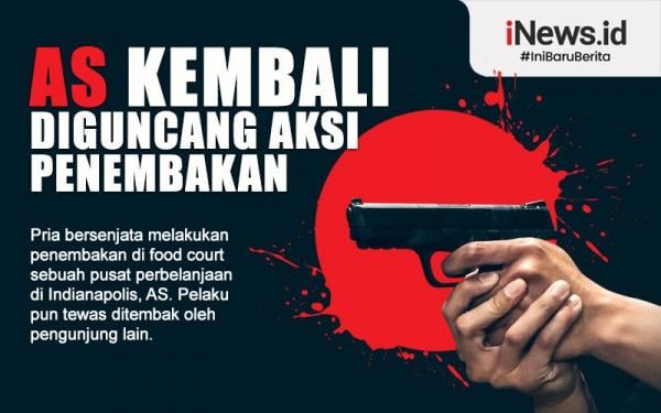 Infografis Insiden Penembakan Warga Sipil Kembali Guncang AS