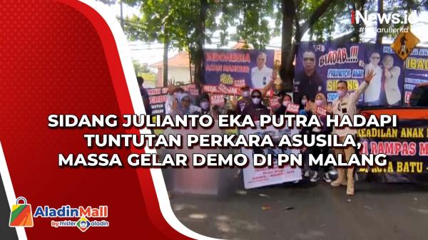 Sidang Julianto Eka Putra Hadapi Tuntutan Perkara Asusila, Massa Gelar Demo di PN Malang