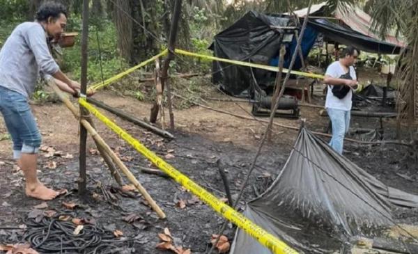 Gerebek Penambangan Minyak Ilegal di Sarolangun, Polisi Tangkap Dua Operator