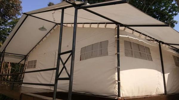 Tenda di Meloh Cafe and Tent di Jalan Pasirhalang, Cisarua, KBB. (FOTO: ISTIMEWA/INSTAGRAM @meloh_cnt)