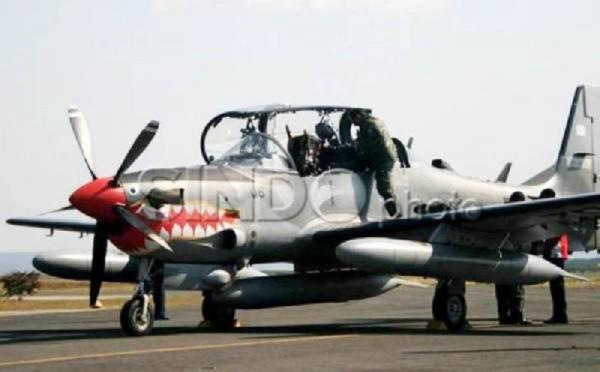Pesawat Tempur Tucano (Foto: SINDOnews)