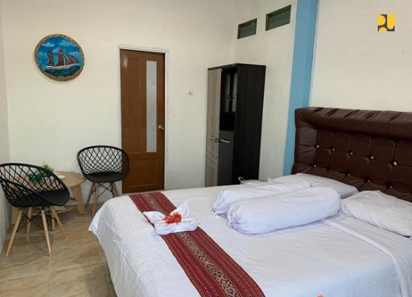 Fasilitan di homestay atau Sarana Rumah Pariwisata (Sarhunta) yang dibagun Kementerian PUPR di Labuan Bajo, NTT. (Foto: dok Kementerian PUPR