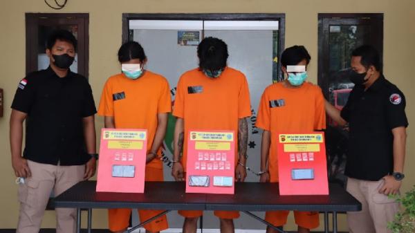 Polres Indramayu Perang terhadap Narkoba, 3 Kurir Sabu Ditangkap dalam Semalam