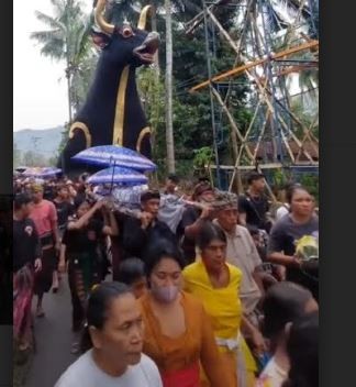 Hadiri Ngaben Massal di Karangasem, Perindo Bali Dukung Pelestarian Budaya