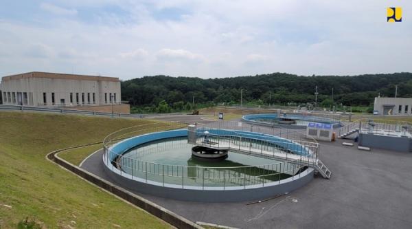Instalasi Pemurnian Air Hwaseong Instalasi Pemurnian Air (IPA) Hwaseong, Korea Selatan (Korsel) yang akan ditiru untuk pembangunan IPA di IKN Nusantara. (Foto: dok Kementerian PUPR)