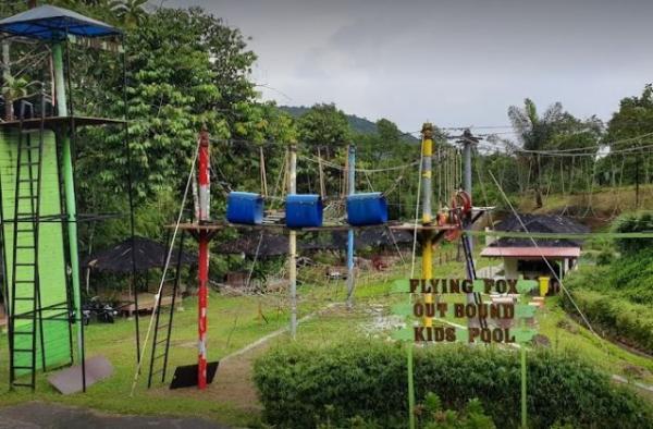 Fasilitas flying fox di wisata Sibio-bio Tapanuli Selatan. (Foto: ist)