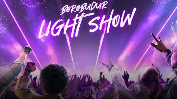 Konser virtual Borobudur Light Show. (Foto: Istimewa) 