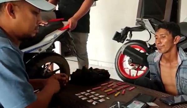 Sabu Pangkalpinang Barang bukti 15 paket sabu siap edar. (Foto: iNewsTV/Haryanto)