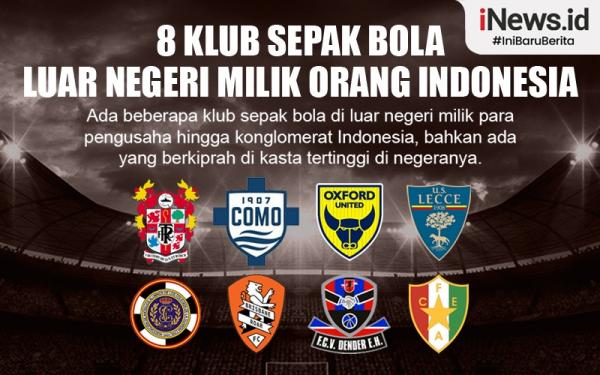 Infografis 8 Klub Sepak Bola Luar Negeri Milik Orang Indonesia