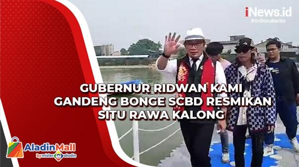 Gubernur Ridwan Kamil Gandeng Bonge SCBD Resmikan Situ Rawa Kalong