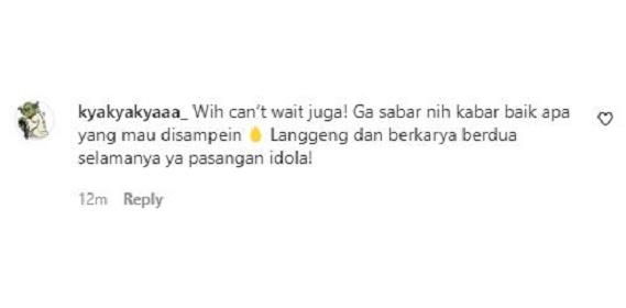 Komentar netizen pada postingan Tissa Biani. (Foto: dok Tangkapan layar/Instagram @tissabiani)