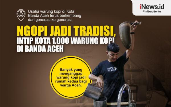 Infografis Ngopi Sudah Jadi Tradisi di Kota 1.000 Warung Kopi Banda Aceh