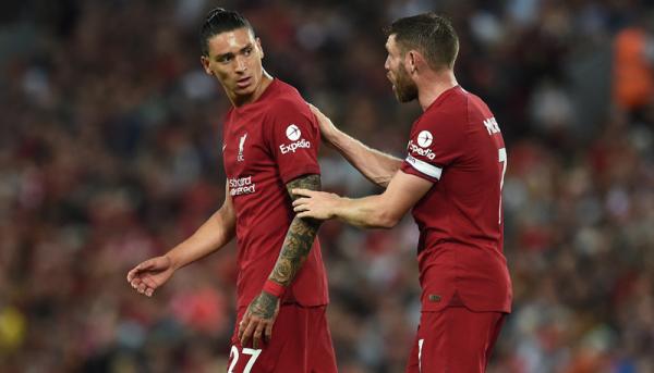 Liverpool hanya mampu bermain imbang 1-1 melawan Crystal Palace pada pekan kedua Liga Inggris di Anfield, Selasa (16/8/2022) dini hari WIB. (Foto: REUTERS/Peter Powell)
