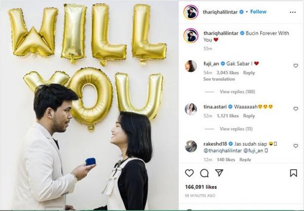 Postingan terbaru Thariq Halilintar. (Foto: tangkapan layar Instagram @thariqhalilintar)