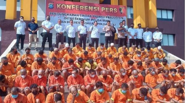 Penangkapan Besar-besaran, Polda Riau Bongkar 145 Kasus Judi, Tetapkan 228 Tersangka