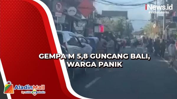 Gempa M Guncang Bali Warga Panik