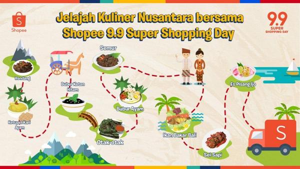 Eksplor Cita Rasa Kuliner Nusantara Bersama Shopee 9.9 Super Shopping Day!