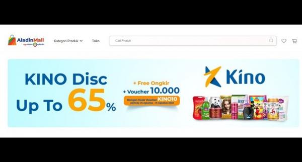 Aktivasi pemasaran Kino di AladinMall sebagai salah satu brand rekanan SIRCLO. Dokumentasi: SIRCLO