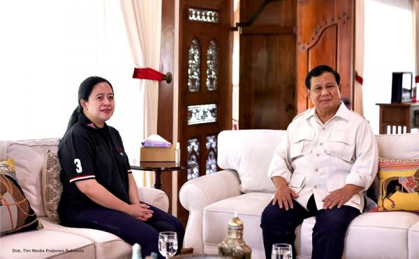 Prabowo Berharap Kedatangan Puan Hadirkan Koalisi Besar di Pemilu 2024