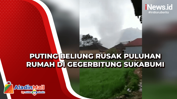 Puting Beliung Rusak Puluhan Rumah Di Gegerbitung Sukabumi