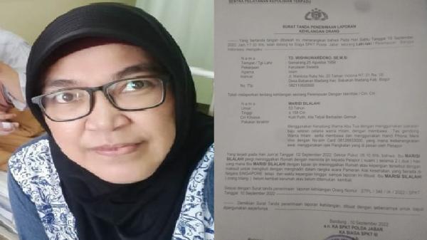 Polisi Selidiki Kasus Wanita Paruh Baya asal Bandung Hilang di Singapura