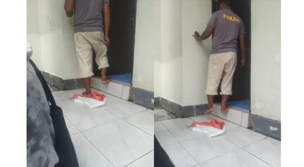 Viral Oknum Polisi di Seram Bagian Timur Jadikan Bendera Merah Putih Lap Kaki Mes