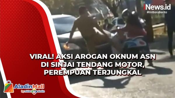 Viral Video Oknum ASN Arogan Tendang Motor Perempuan Terjungkal Di Sinjai