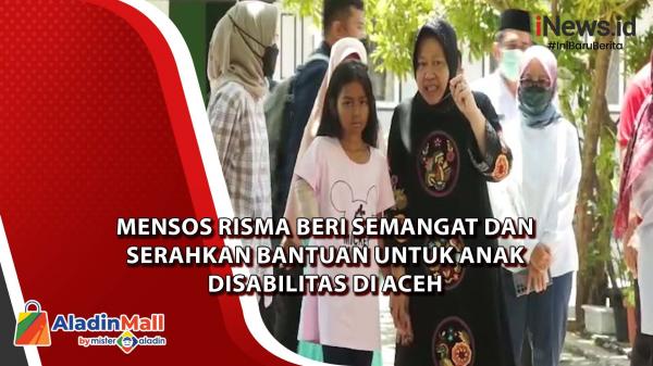 Mensos Risma Beri Semangat dan Serahkan Bantuan untuk Anak Disabilitas di Aceh
