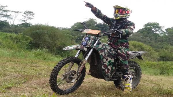 MOTOR LISTRIK TAKTIS2 Motor listrik taktis khusus militer buatan Puslitbang Kemenhan dan Eltran. (FOTO: ISTIMEWA)