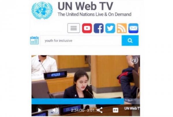 Audric Rizki Alumni POS Medan The Youth Assembly-1 (Foto: dok PrimeOne School)