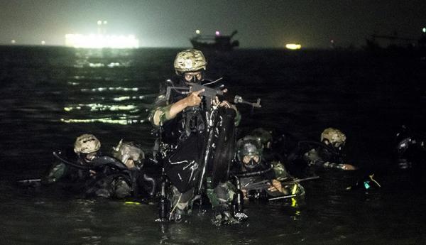 Kopaska Marinir 1 Batalyon Infanteri Marinir memiliki satu peleton tempur khusus yang bertugas menjaga Selat Malaka. (Foto: Youtube Jenderal Andika Perkasa).