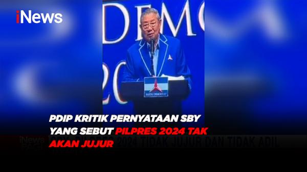 PDIP Kritik Pernyataan SBY yang Sebut Pilpres 2024 Tak akan Jujur