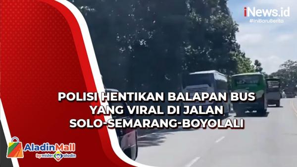 Polisi Hentikan Balapan Bus yang Viral di Jalan Solo-Semarang-Boyolali
