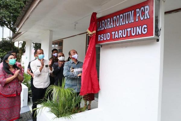 Inovasi Tapanuli Utara Peresmian Laboratorium Pemeriksaan PCR Covid-19 di RSUD Tarutung. (Foto: dok Pemkab Tapanuli Utara)