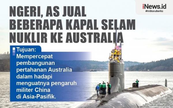 Infografis AS Jual Kapal Selam Nuklir Ke Australia