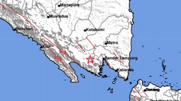 Gempa Terkini Magnitudo 2,7 Guncang Pesawaran Lampung