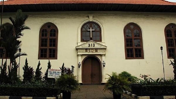 Gereja Gereja Sion, Jakarta salah satu gereja tertua di Indonesia. (Foto: kemdikbud.go.id).