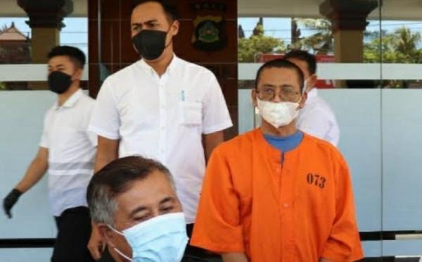 Wayan Simpen (49) pelaku yang menghamili korban di Buleleng. (Foto: Chusna Mohammad)