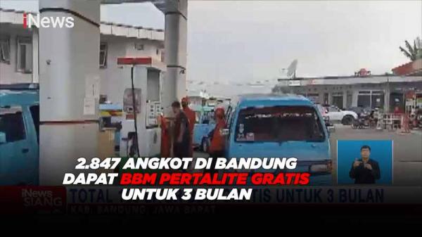 2.847 Angkot di Bandung Dapat BBM Pertalite Gratis untuk 3 Bulan 