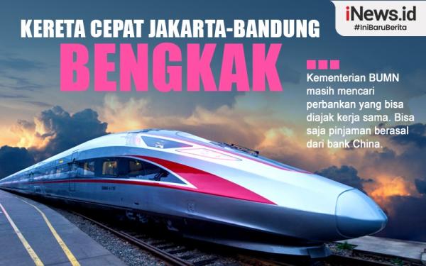 Infografis Kereta Cepat Jakarta-Bandung Bengkak<