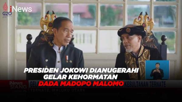 Presiden Jokowi Dianugerahi Gelar Kehormatan Dada Madopo Malomo