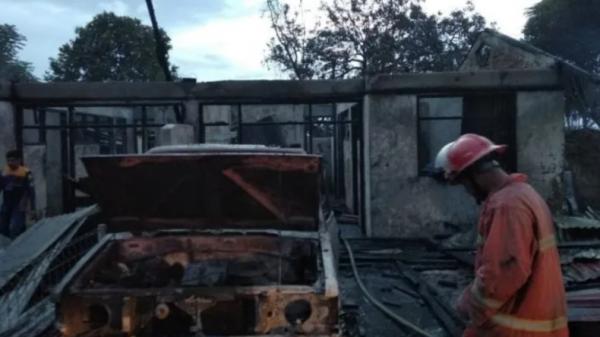 Kebakaran di Aceh Besar, 4 Rumah Dinas SPN Polda Aceh Ludes Dilalap Api