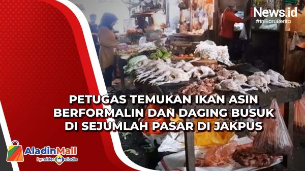 Petugas Temukan Ikan Asin Berformalin dan Daging Busuk di Sejumlah Pasar di Jakpus